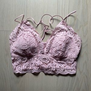 Pink Lace Bralette